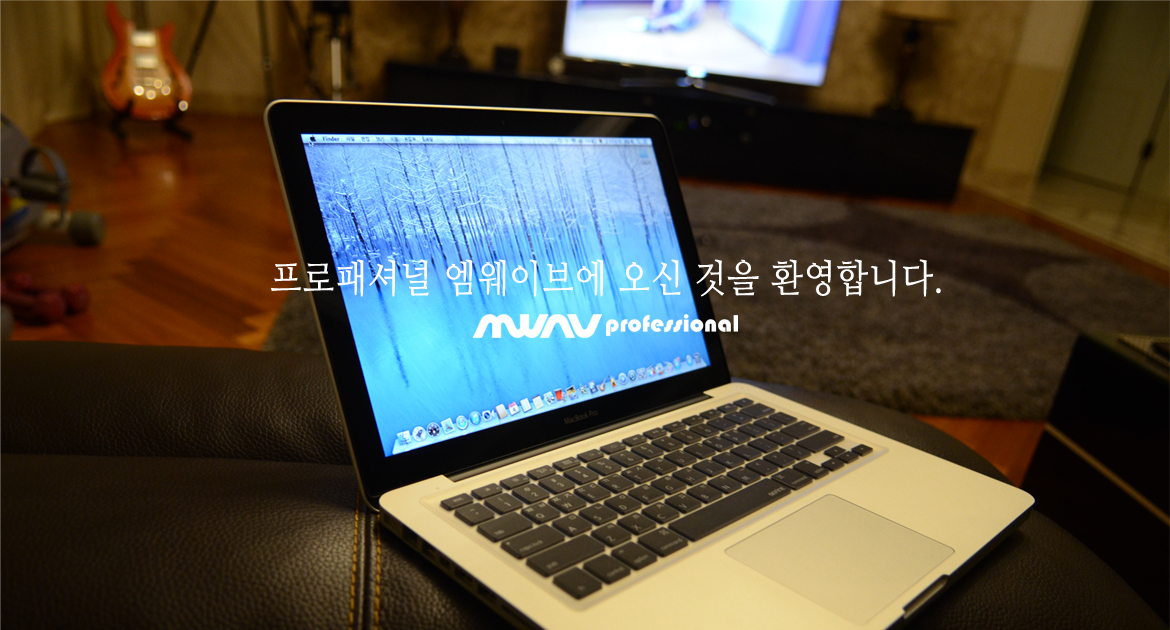 프로패셔널 엠웨이브에 오신것을 환영합니다. MWAV professional
