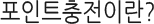 포인트충전이란?